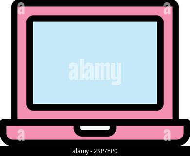 Laptop Vector Icon Design Illustration Stock Vector