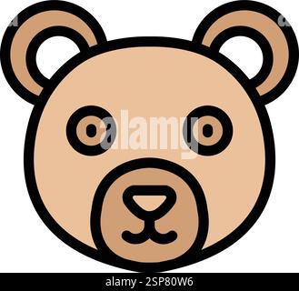 Bear Vector Icon Design Illustration Stock Vector