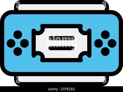 Console Vector Icon Design Illustration Stock Vector