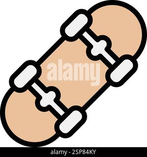 Skateboard Vector Icon Design Illustration Stock Vector