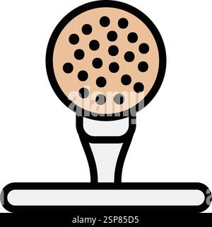 Golf ball Vector Icon Design Illustration Stock Vector