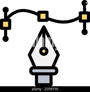 Pen tool Vector Icon Design Illustration Stock Vector
