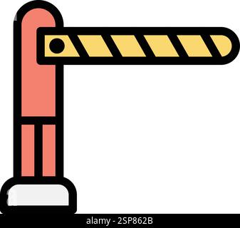 Barrier Vector Icon Design Illustration Stock Vector