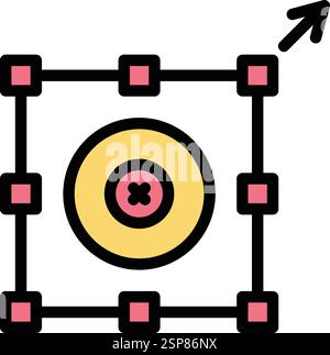 Resize option Vector Icon Design Illustration Stock Vector