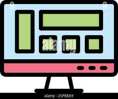 Layout Vector Icon Design Illustration Stock Vector