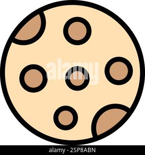Moon phase Vector Icon Design Illustration Stock Vector