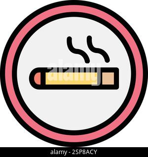 smoking area Vector Icon Design Illustration Stock Vector