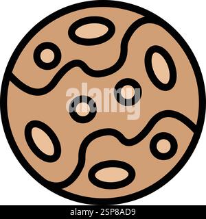 Pluto Vector Icon Design Illustration Stock Vector