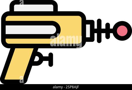 Laser gun Vector Icon Design Illustration Stock Vector