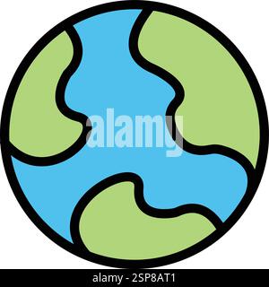 Earth Vector Icon Design Illustration Stock Vector
