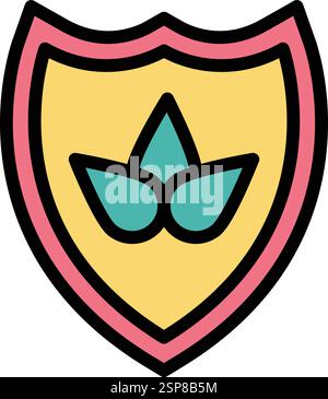 Shield Vector Icon Design Illustration Stock Vector