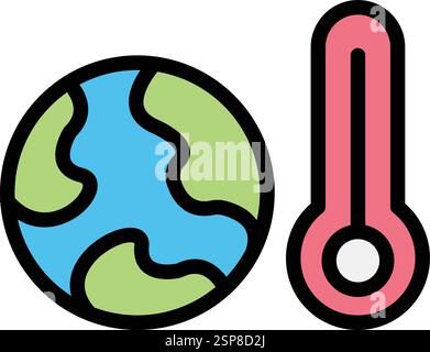 Climate change Vector Icon Design Illustration Stock Vector
