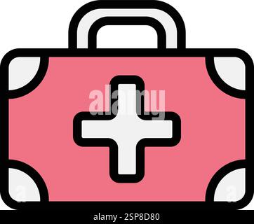 Medical kit Vector Icon Design Illustration Stock Vector