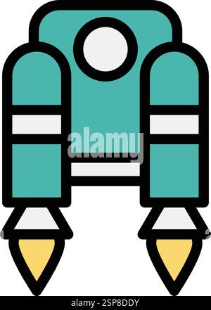 Jetpack Vector Icon Design Illustration Stock Vector