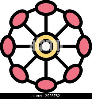 Artificial gravity Vector Icon Design Illustration Stock Vector