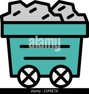 Mine Vector Icon Design Illustration Stock Vector