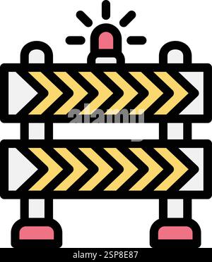 Barrier Vector Icon Design Illustration Stock Vector
