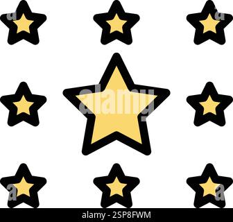 Star Vector Icon Design Illustration Stock Vector