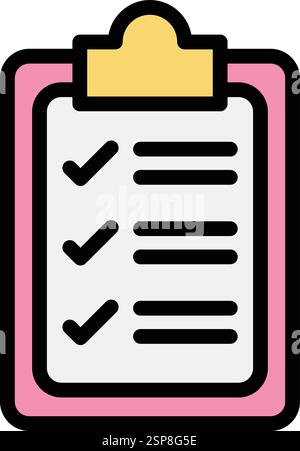 Checklist Vector Icon Design Illustration Stock Vector