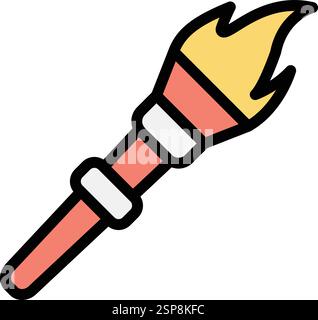 Flame Vector Icon Design Illustration Stock Vector