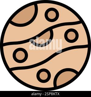 Planet Vector Icon Design Illustration Stock Vector