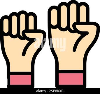 Protest Vector Icon Design Illustration Stock Vector