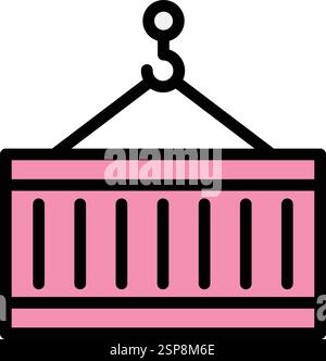 Container Vector Icon Design Illustration Stock Vector