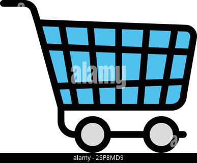 Shopping cart Vector Icon Design Illustration Stock Vector