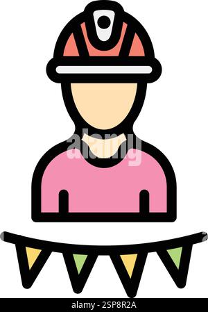 Labour day Vector Icon Design Illustration Stock Vector