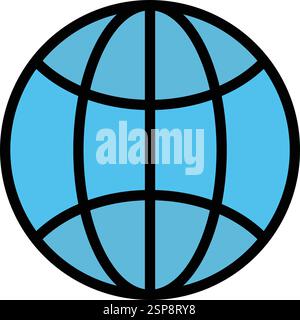 Worldwide Vector Icon Design Illustration Stock Vector