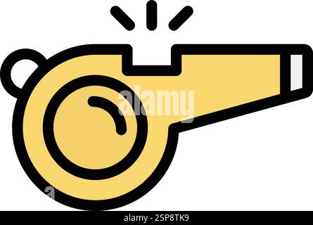 Whistle Vector Icon Design Illustration Stock Vector