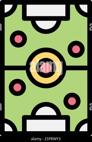 Soccer field Vector Icon Design Illustration Stock Vector