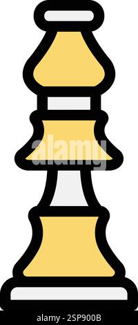 Bishop Vector Icon Design Illustration Stock Vector