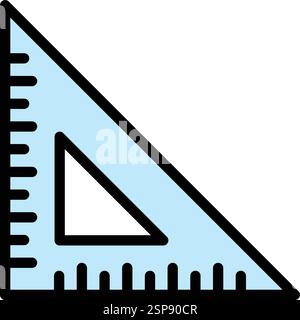 Set Square Vector Icon Design Illustration Stock Vector