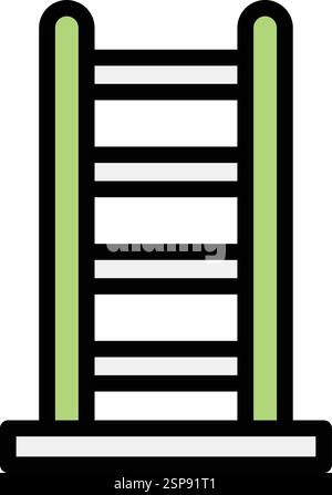 Ladder Vector Icon Design Illustration Stock Vector