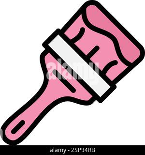 Paint brush Vector Icon Design Illustration Stock Vector