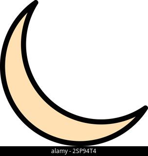 Moon Vector Icon Design Illustration Stock Vector