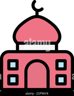 Dome Vector Icon Design Illustration Stock Vector