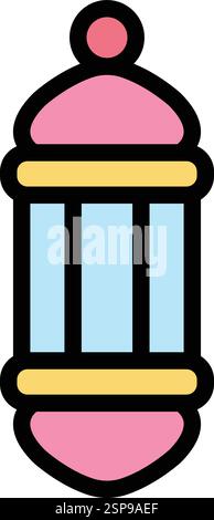 Lamp Vector Icon Design Illustration Stock Vector