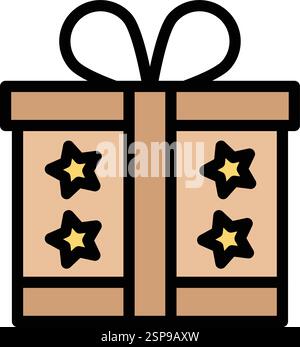 Gift box Vector Icon Design Illustration Stock Vector