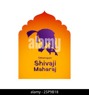 illustration of emperor Shivaji, the great warrior of Maratha from