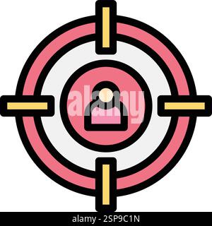 Head hunting Vector Icon Design Illustration Stock Vector