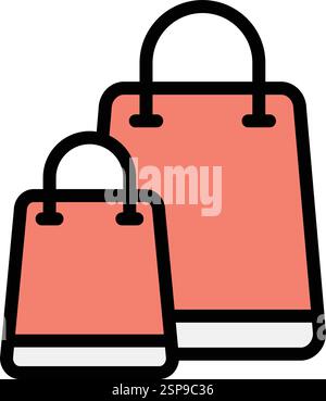 Shopping bag Vector Icon Design Illustration Stock Vector