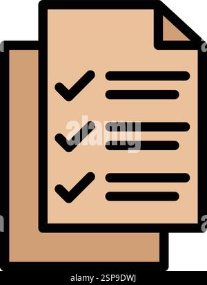 List Vector Icon Design Illustration Stock Vector
