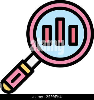 Data analytic Vector Icon Design Illustration Stock Vector