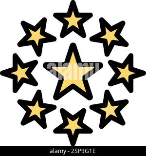Star Vector Icon Design Illustration Stock Vector