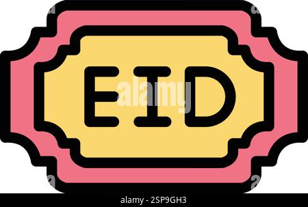 Eid Vector Icon Design Illustration Stock Vector