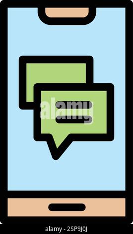 Message Vector Icon Design Illustration Stock Vector