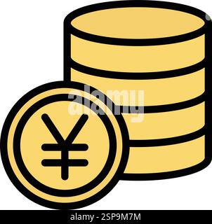 Yen Vector Icon Design Illustration Stock Vector