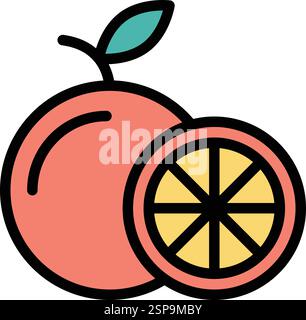 Orange Vector Icon Design Illustration Stock Vector